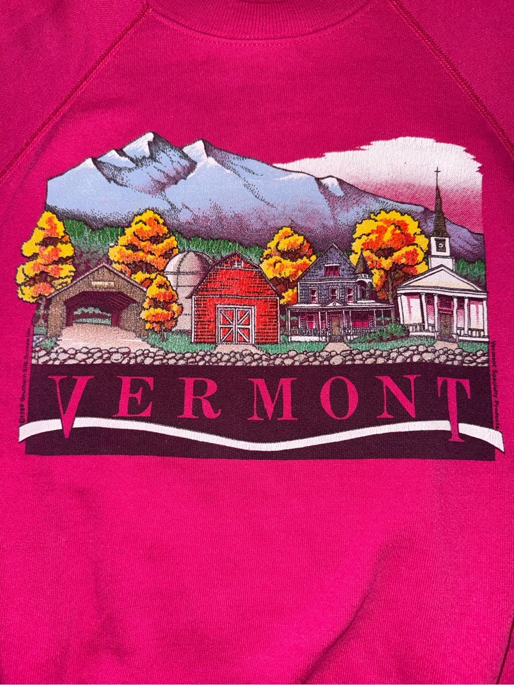 1989 Vintage Vermont Sweatshirt - Picture 2 of 6